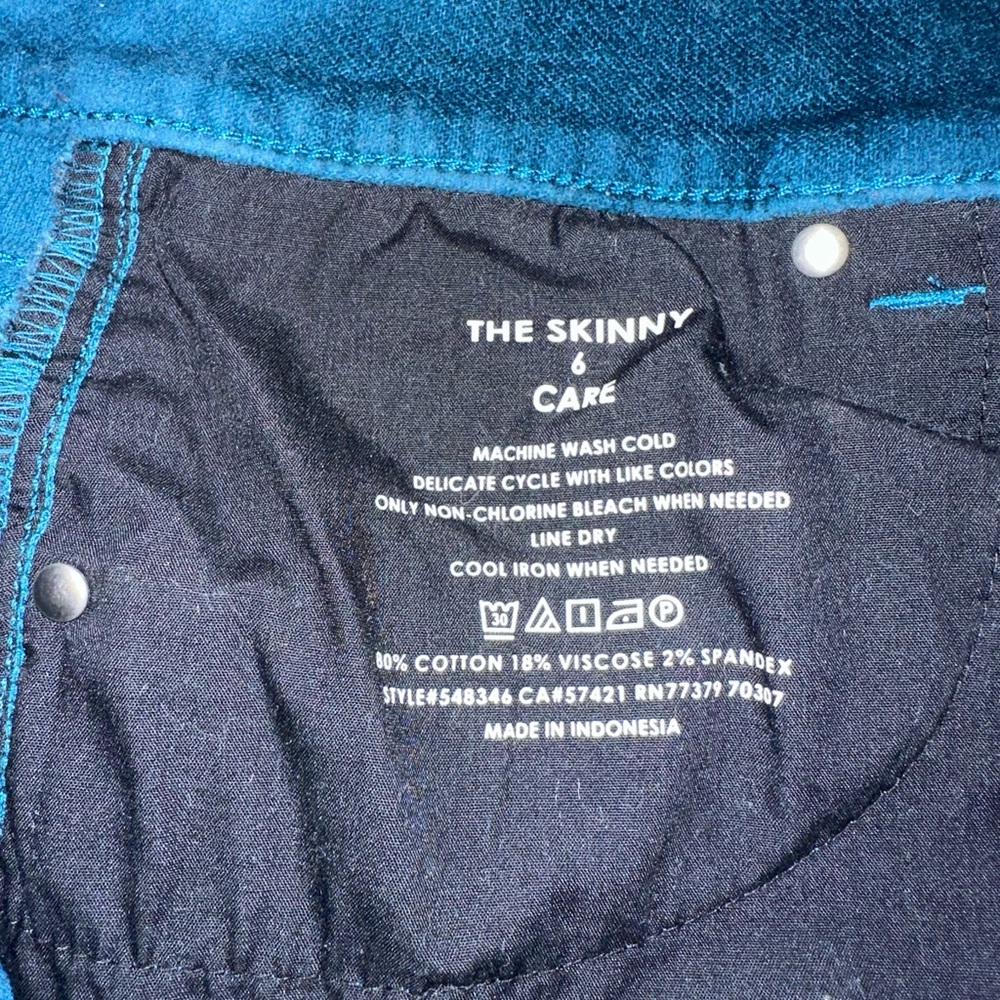 Ann Taylor Teal Corduroy/Velvet Trousers - Picture 7 of 8